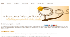 Desktop Screenshot of ahealthyweightoday.com