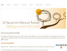 Tablet Screenshot of ahealthyweightoday.com